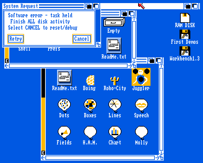 Amiga Emulator Workbench Crash